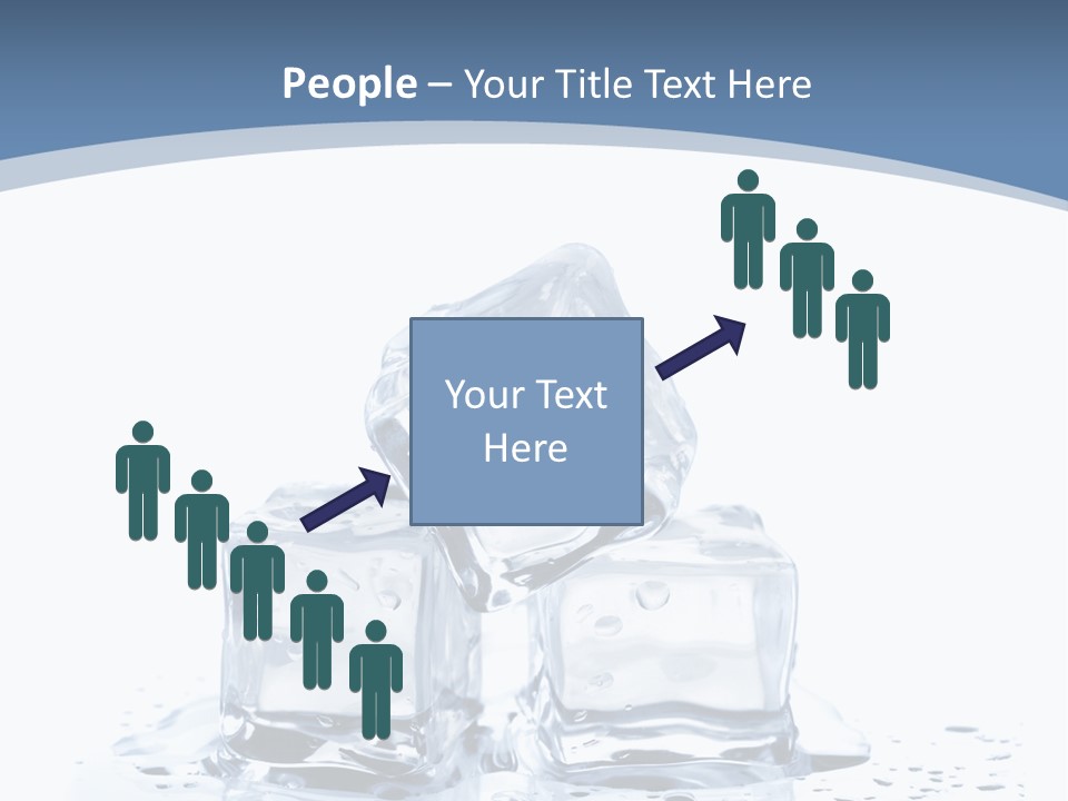 Clear Cube Drink PowerPoint Template