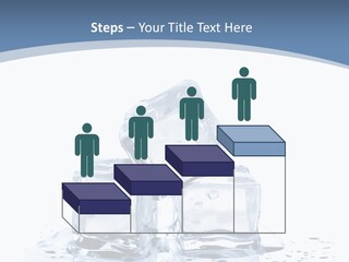 Clear Cube Drink PowerPoint Template