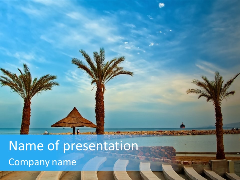 Vacation Seat Eilat PowerPoint Template