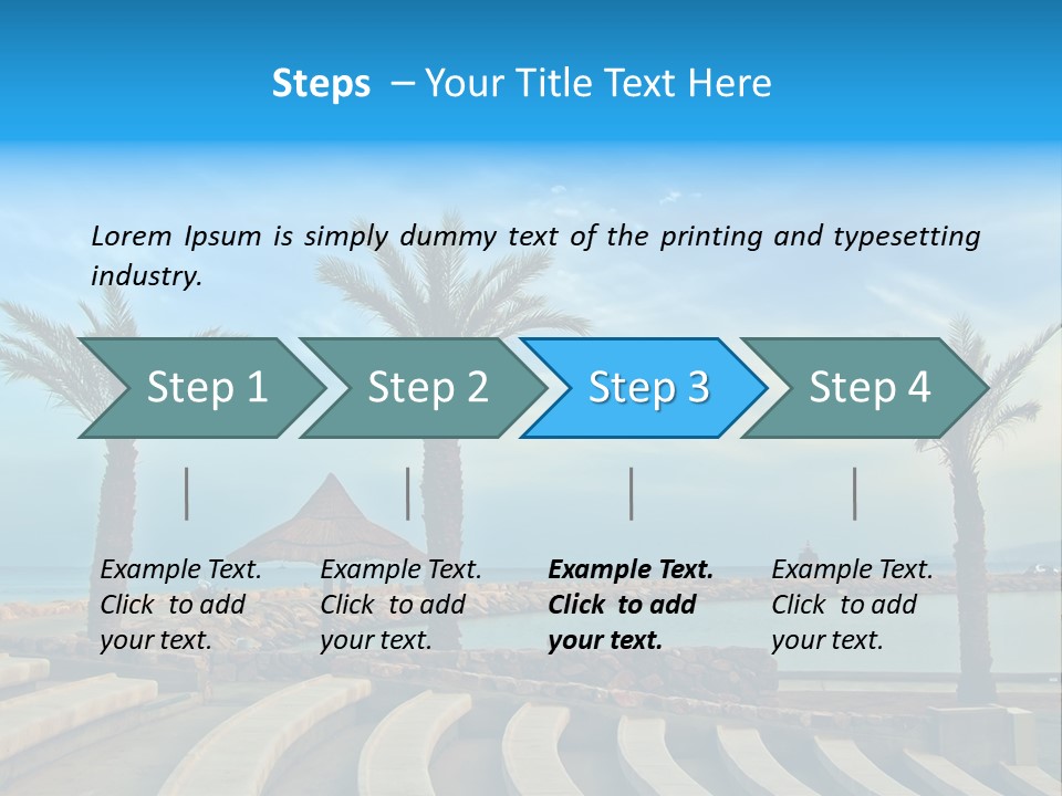 Vacation Seat Eilat PowerPoint Template