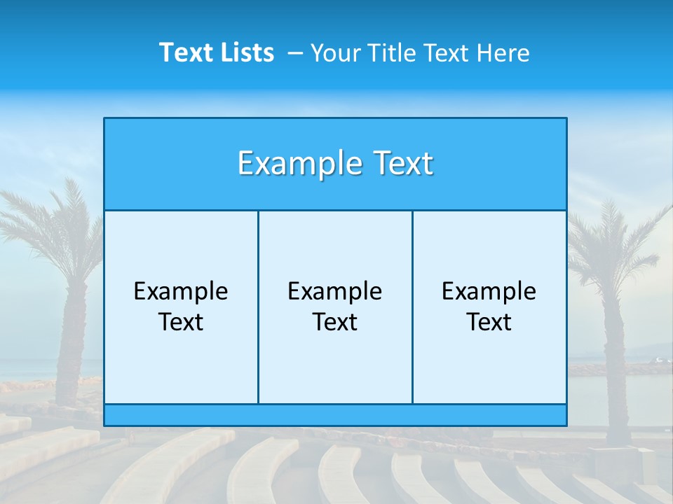 Vacation Seat Eilat PowerPoint Template