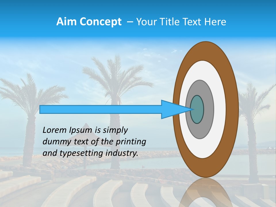 Vacation Seat Eilat PowerPoint Template