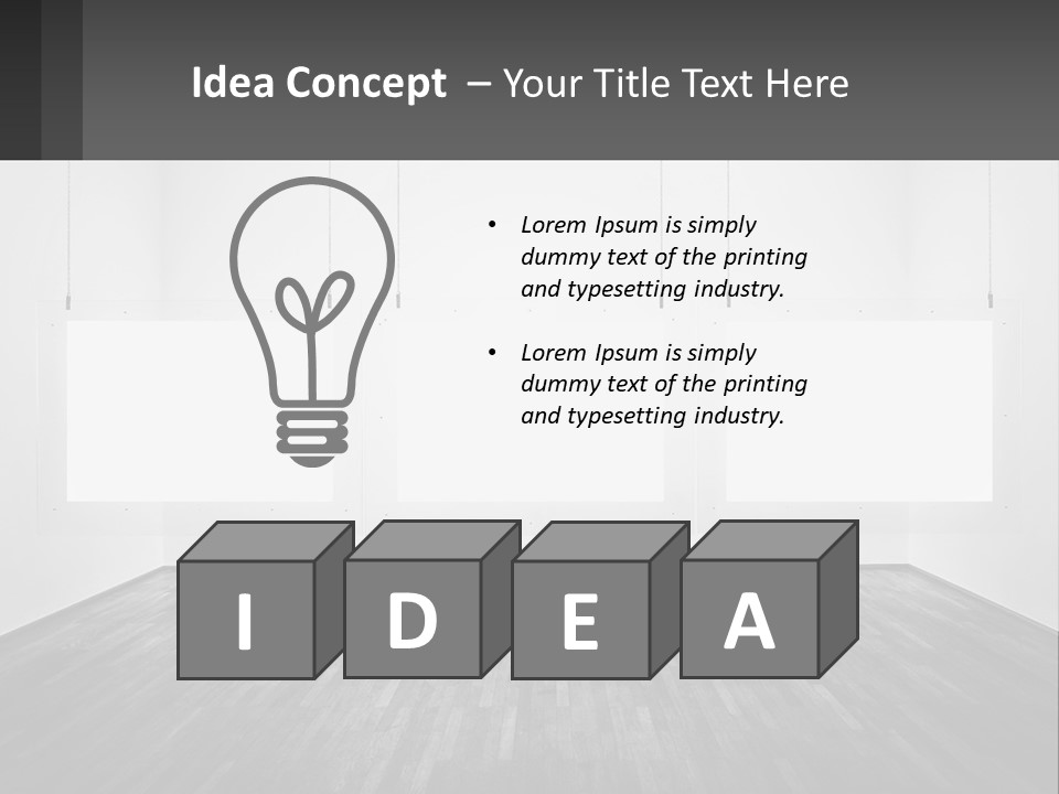 Background Lightening House PowerPoint Template