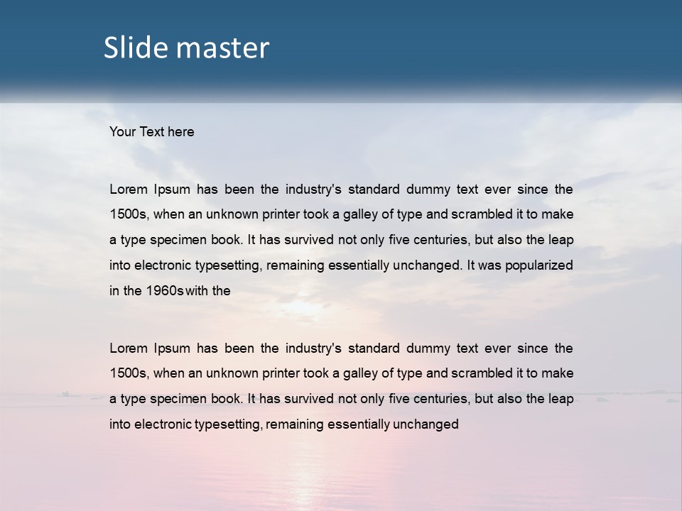 Color Nature Night PowerPoint Template