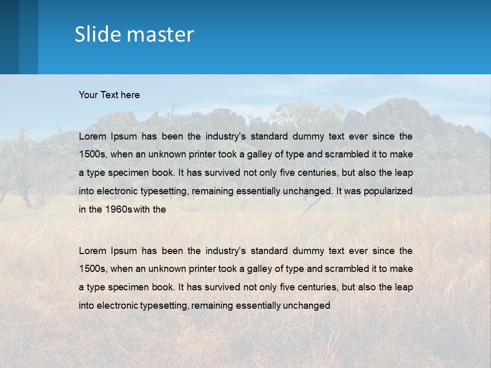 Ranch Outback Sky PowerPoint Template