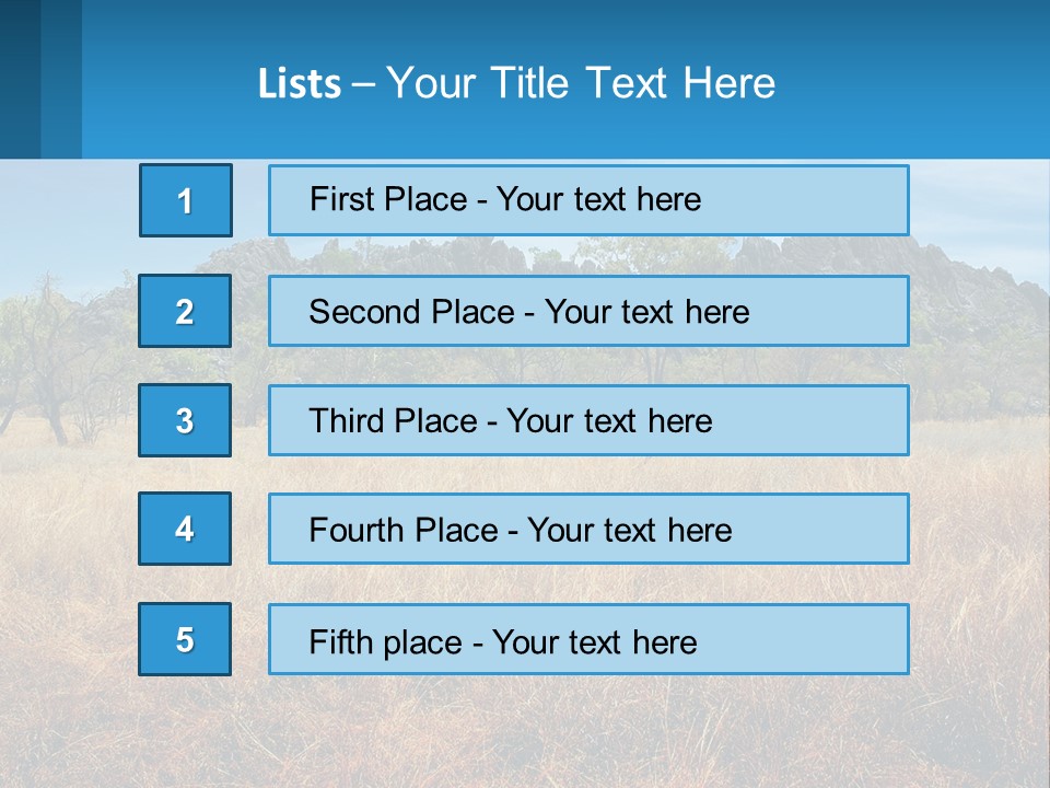 Ranch Outback Sky PowerPoint Template