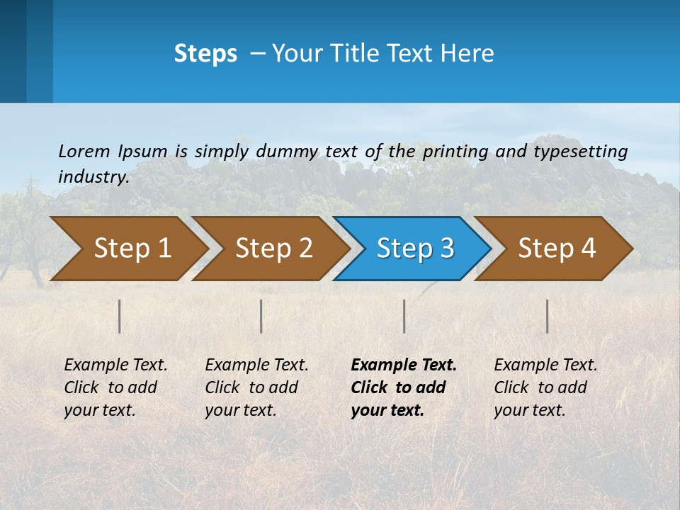 Ranch Outback Sky PowerPoint Template