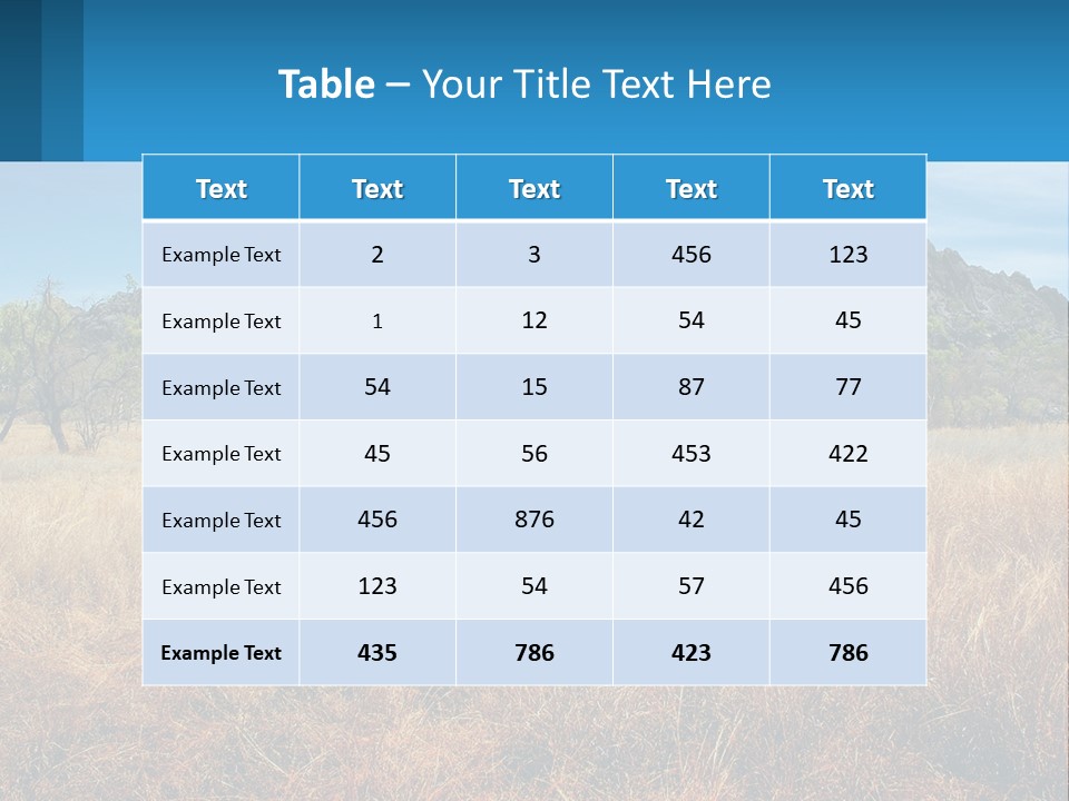 Ranch Outback Sky PowerPoint Template