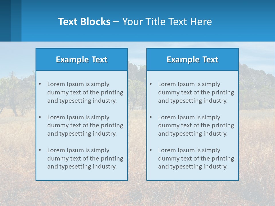 Ranch Outback Sky PowerPoint Template