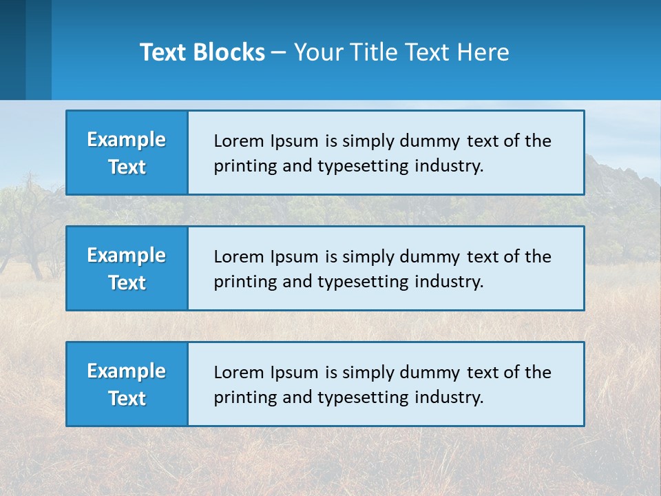 Ranch Outback Sky PowerPoint Template