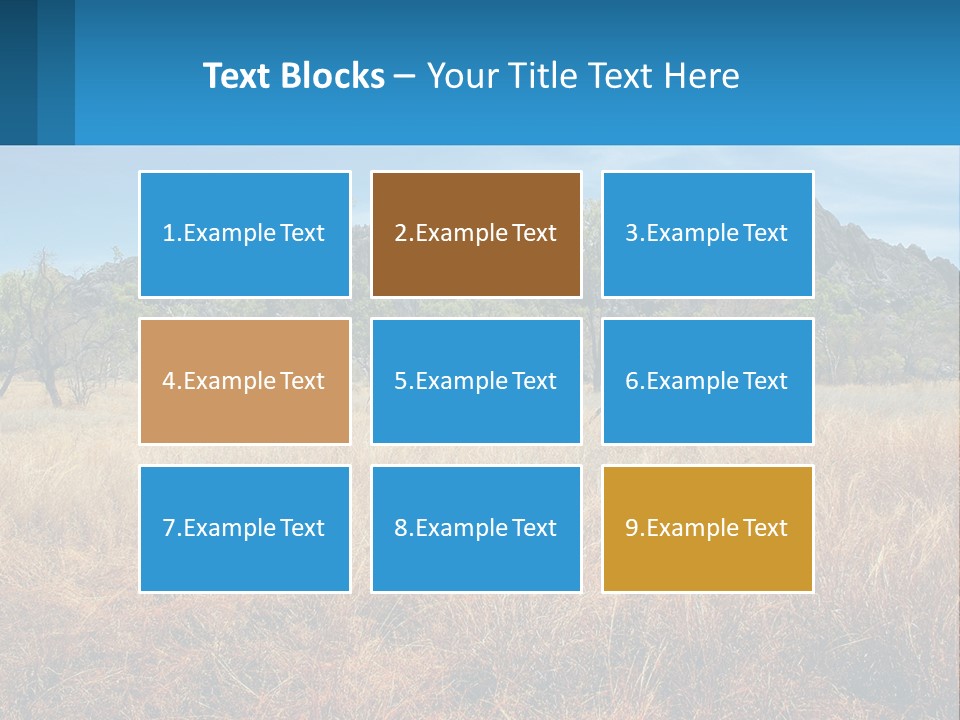 Ranch Outback Sky PowerPoint Template