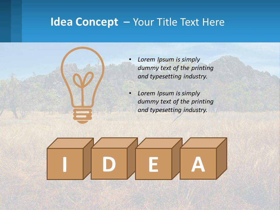 Ranch Outback Sky PowerPoint Template