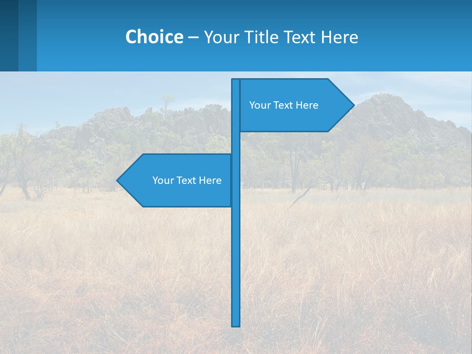 Ranch Outback Sky PowerPoint Template