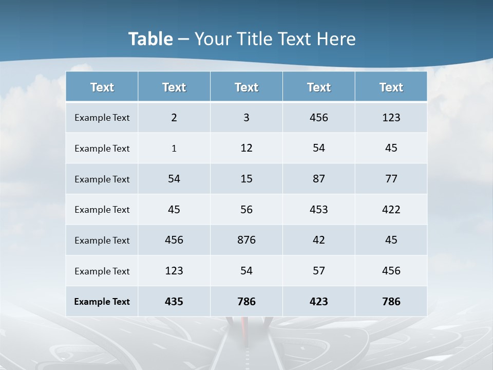 A Red And White Rocket On A Road With Clouds In The Background PowerPoint Template