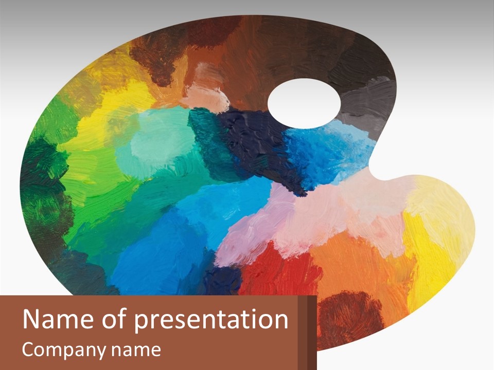 Empty Palette Background PowerPoint Template