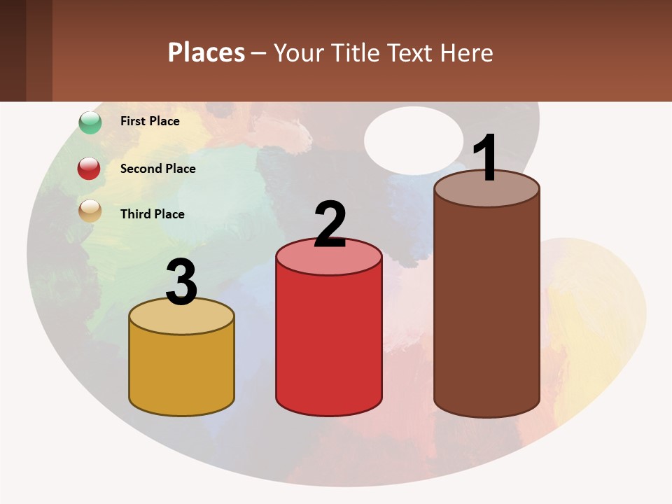 Empty Palette Background PowerPoint Template