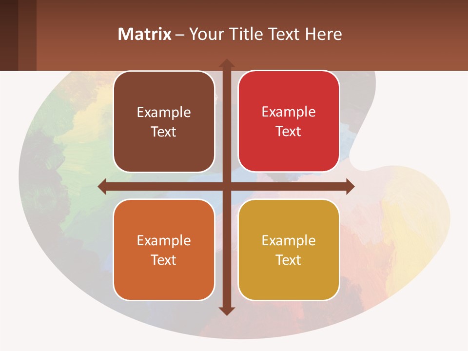 Empty Palette Background PowerPoint Template