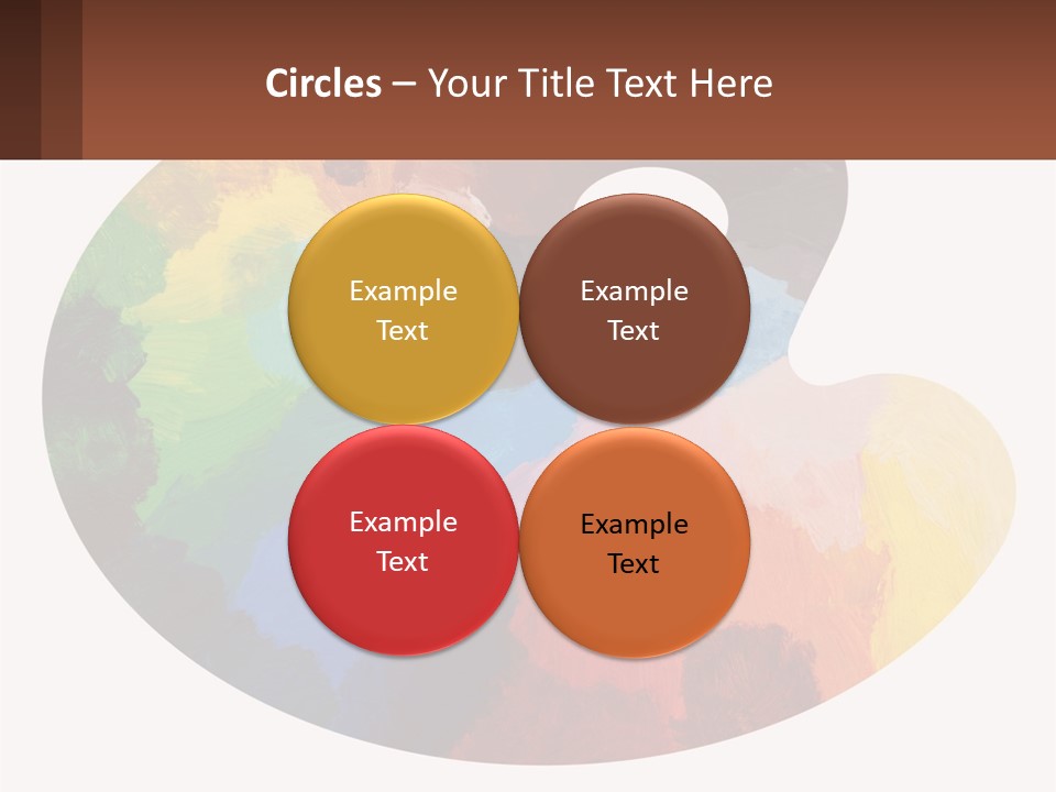 Empty Palette Background PowerPoint Template