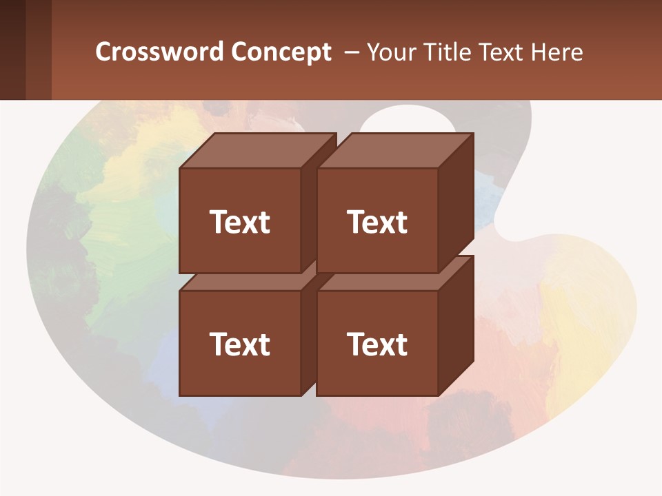 Empty Palette Background PowerPoint Template