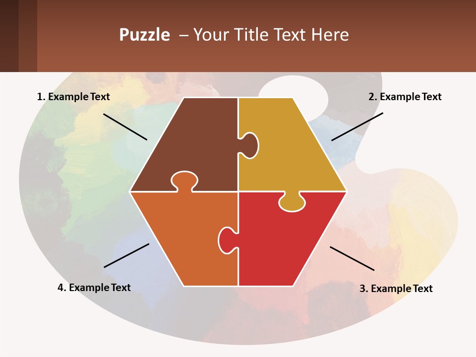 Empty Palette Background PowerPoint Template