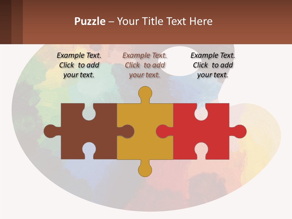 Empty Palette Background PowerPoint Template