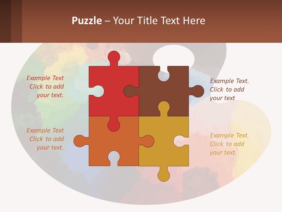 Empty Palette Background PowerPoint Template