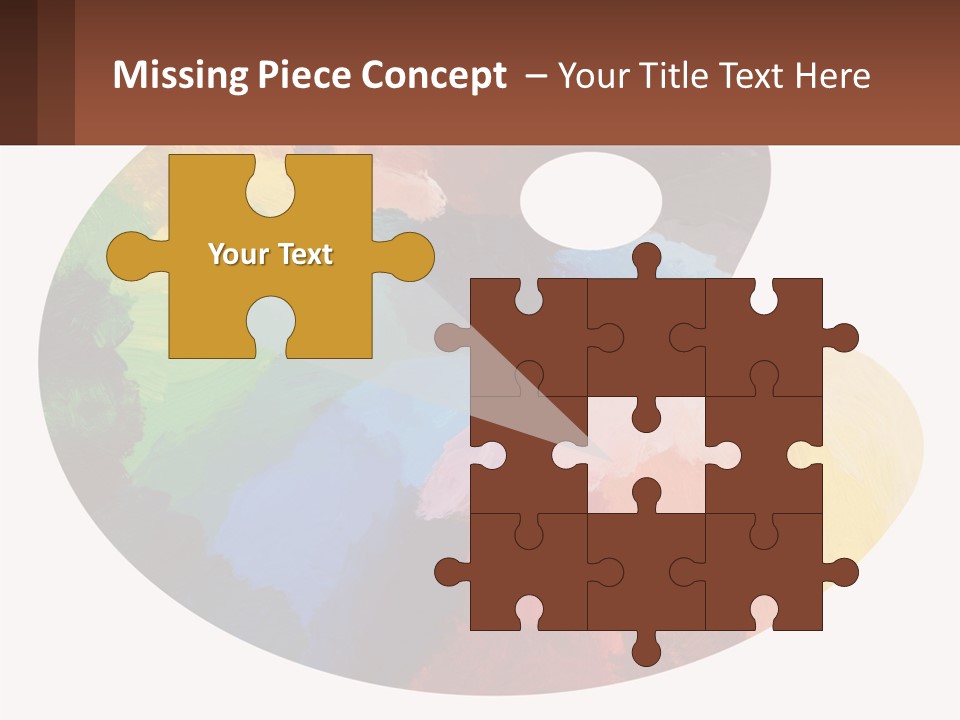 Empty Palette Background PowerPoint Template