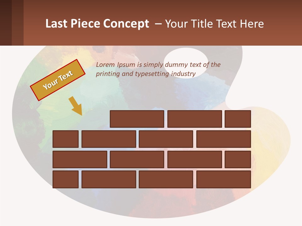 Empty Palette Background PowerPoint Template