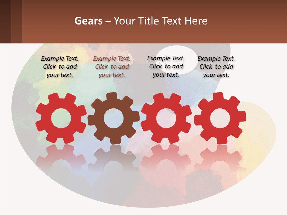 Empty Palette Background PowerPoint Template