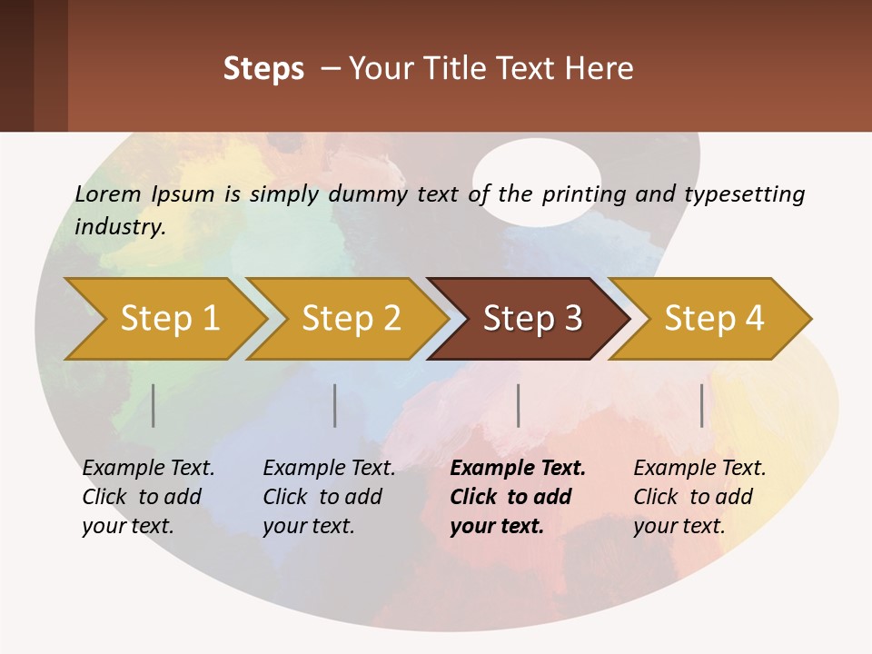 Empty Palette Background PowerPoint Template