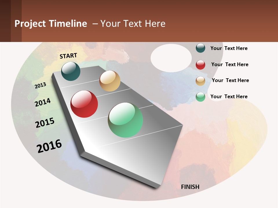 Empty Palette Background PowerPoint Template