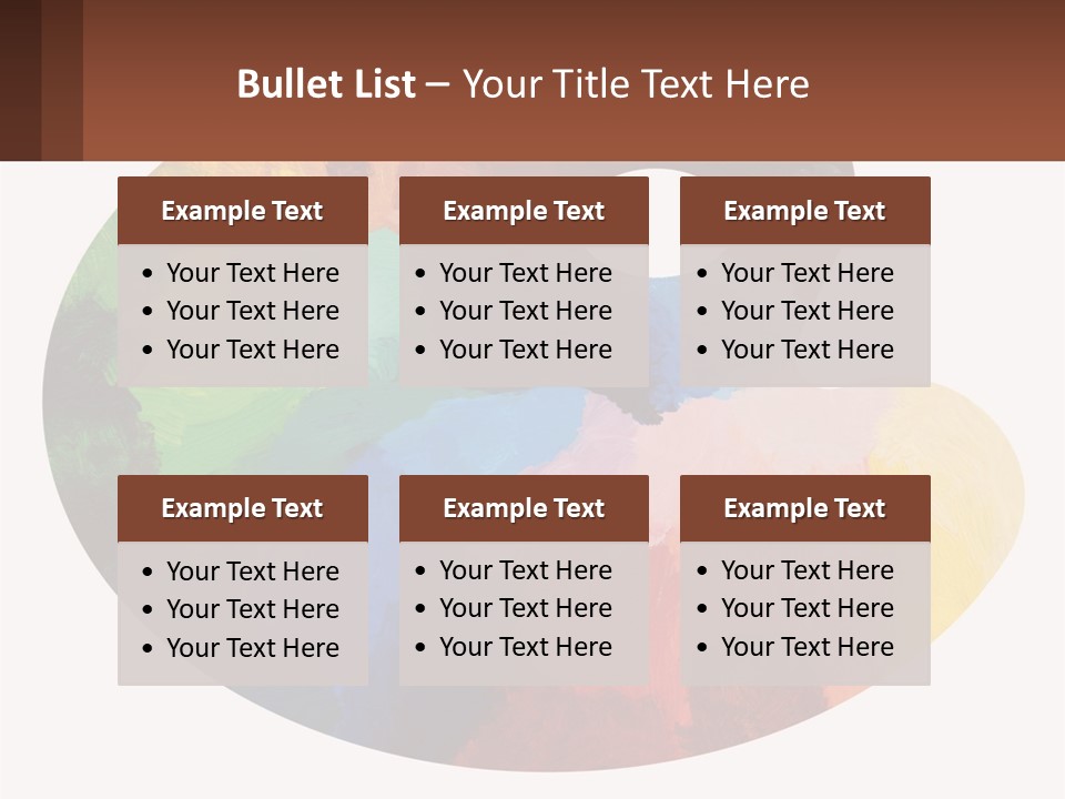 Empty Palette Background PowerPoint Template