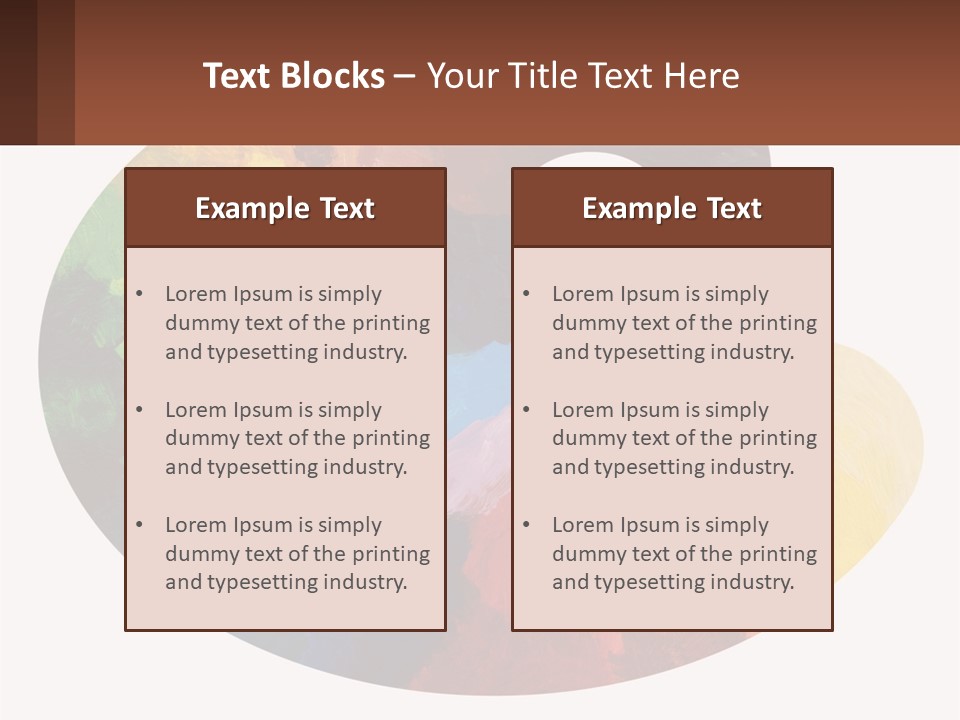 Empty Palette Background PowerPoint Template