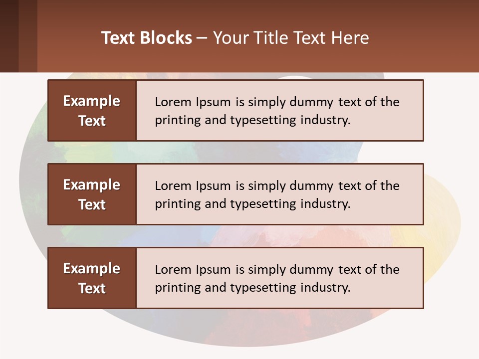 Empty Palette Background PowerPoint Template