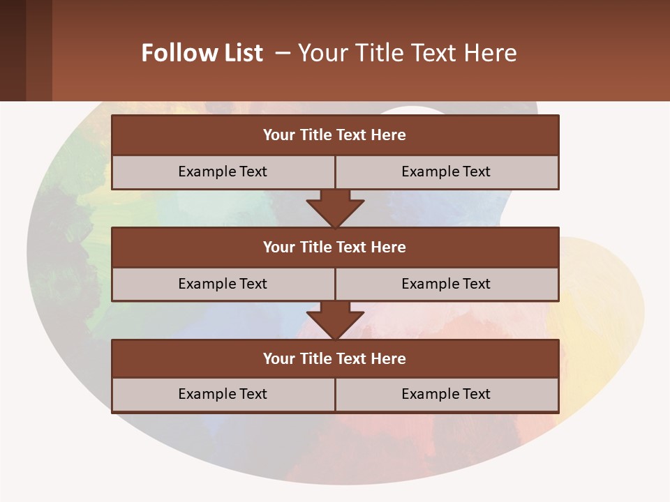 Empty Palette Background PowerPoint Template