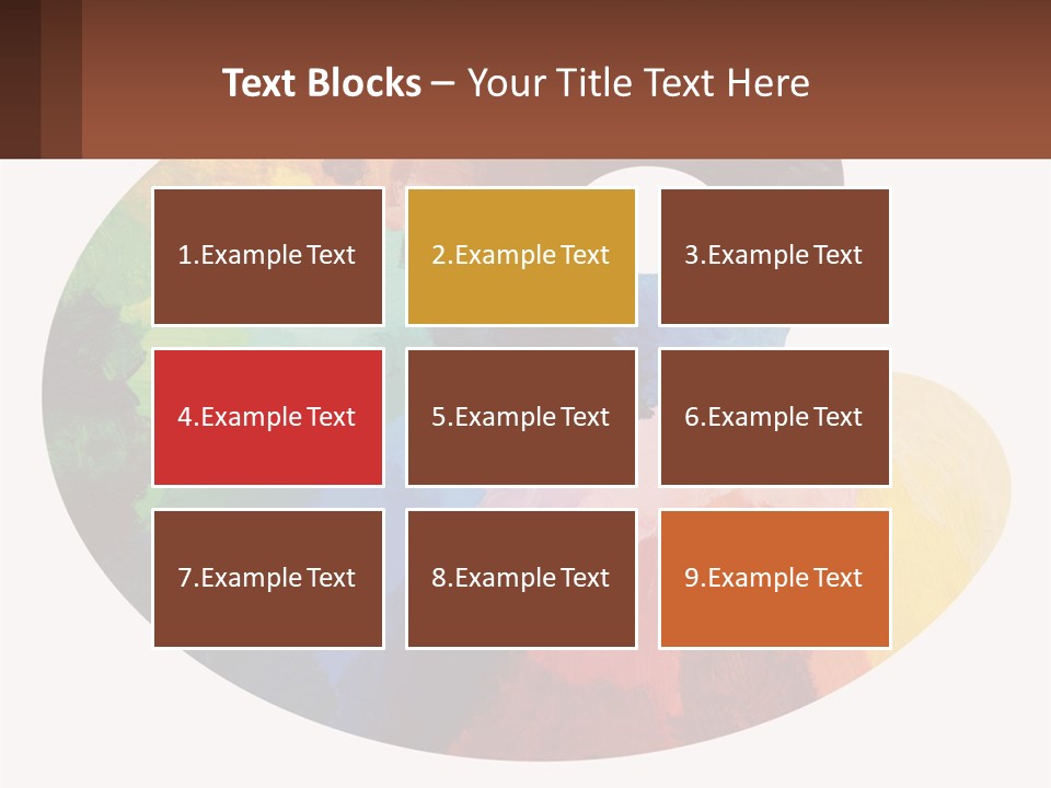 Empty Palette Background PowerPoint Template