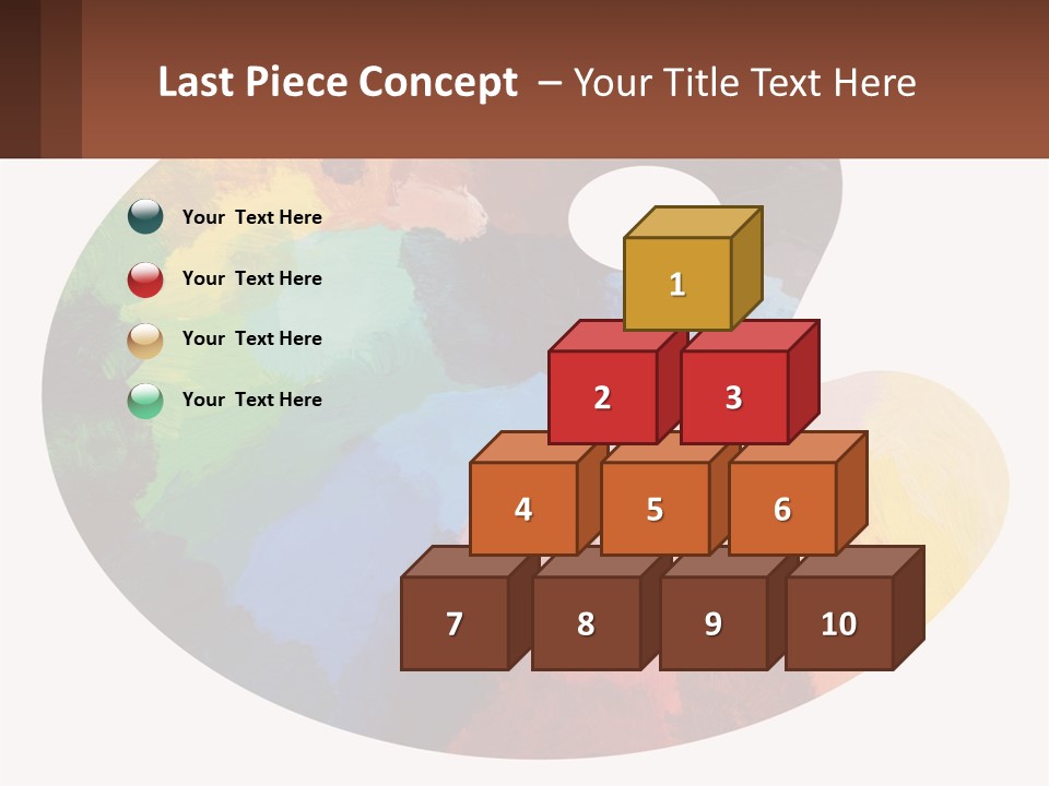 Empty Palette Background PowerPoint Template