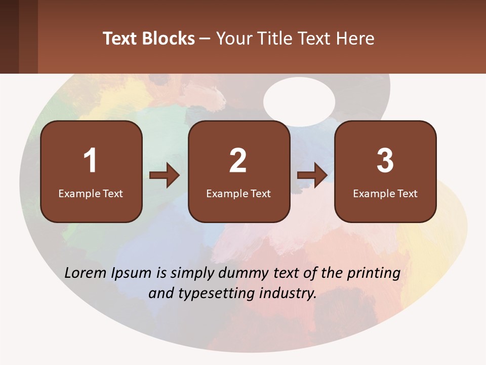 Empty Palette Background PowerPoint Template