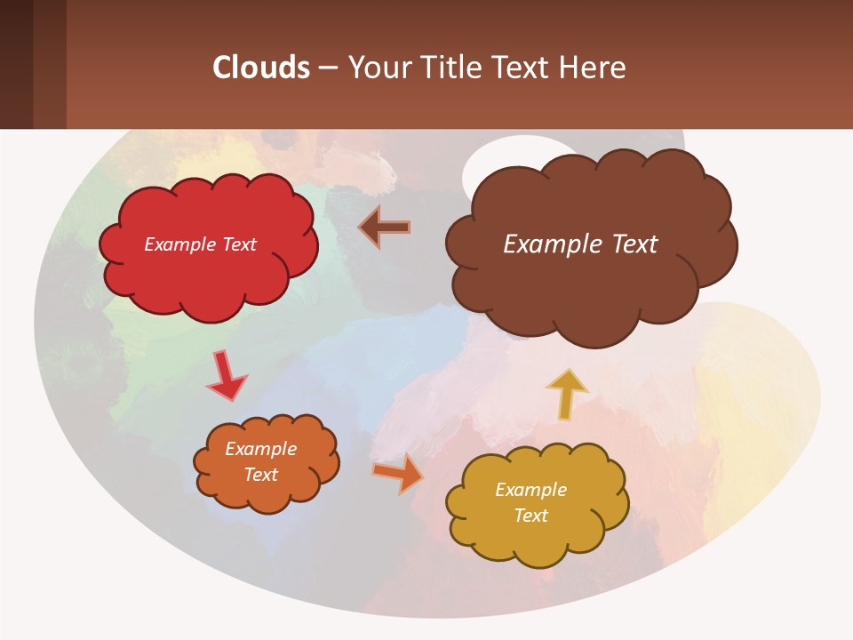 Empty Palette Background PowerPoint Template