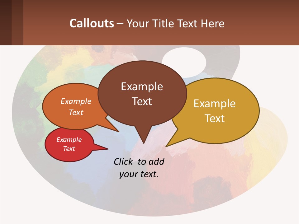 Empty Palette Background PowerPoint Template