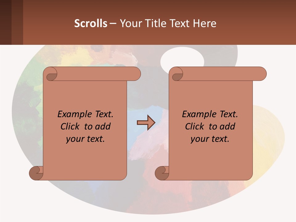 Empty Palette Background PowerPoint Template