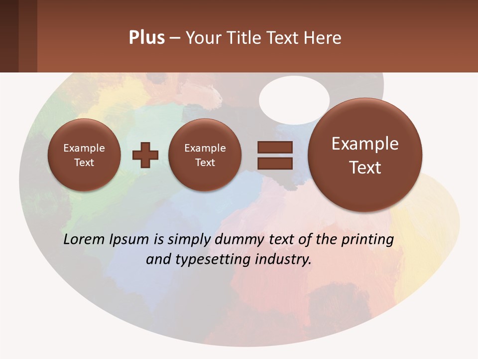 Empty Palette Background PowerPoint Template