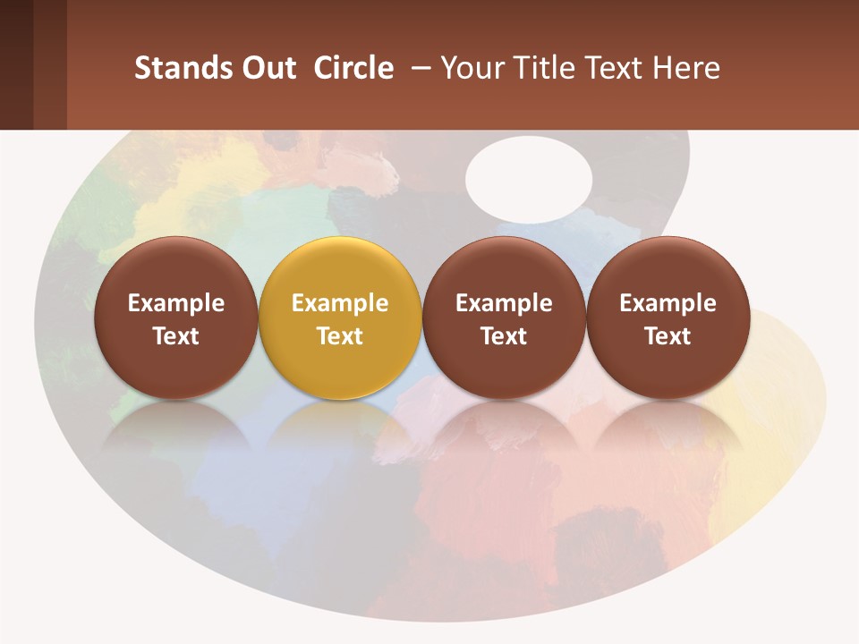 Empty Palette Background PowerPoint Template