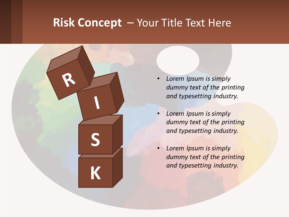 Empty Palette Background PowerPoint Template