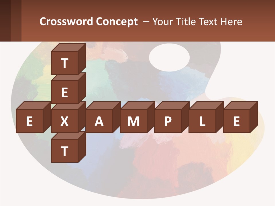 Empty Palette Background PowerPoint Template
