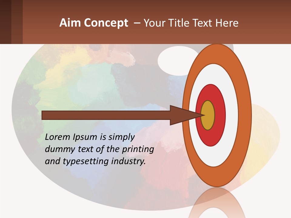 Empty Palette Background PowerPoint Template