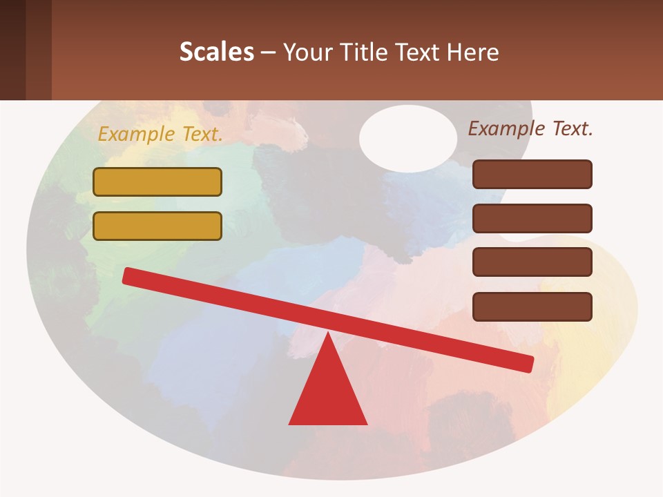 Empty Palette Background PowerPoint Template