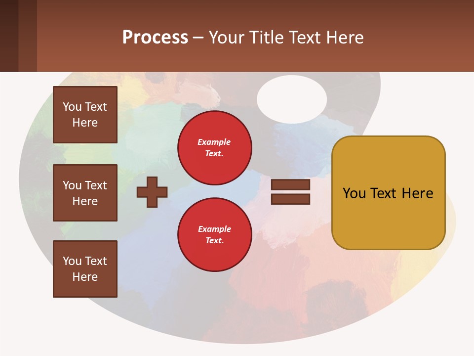 Empty Palette Background PowerPoint Template