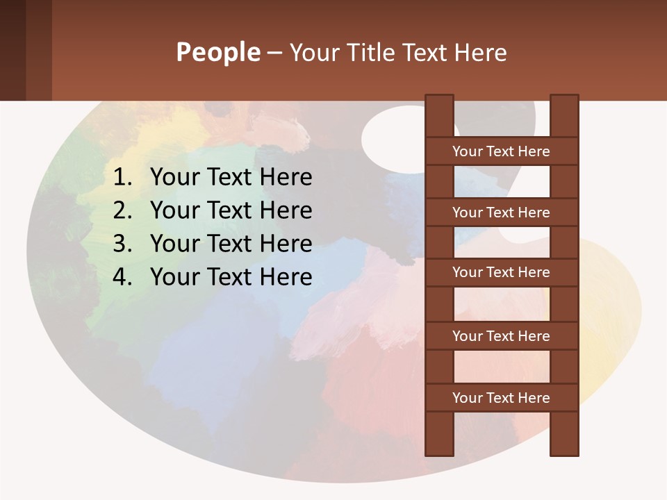 Empty Palette Background PowerPoint Template