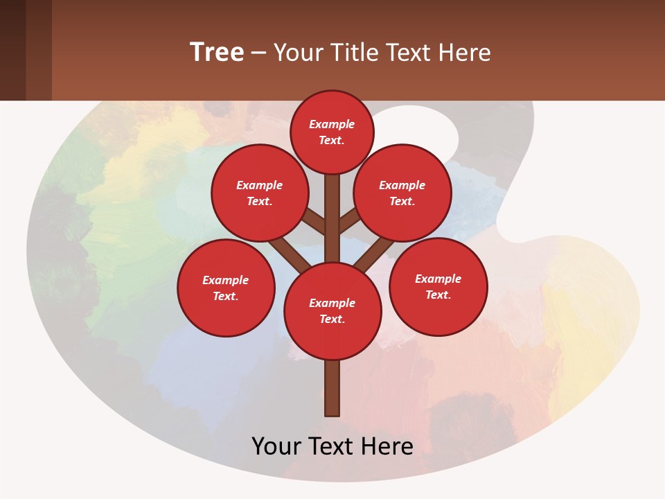 Empty Palette Background PowerPoint Template